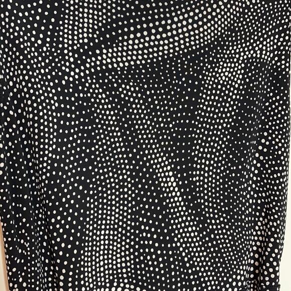 New York & Co Faux Wrap Splatter Dot Dress Size Small - Picture 7 of 8